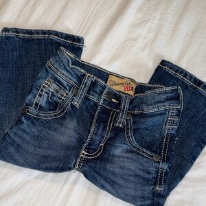 Little Boy Wrangler 20X Dark Blue Jeans